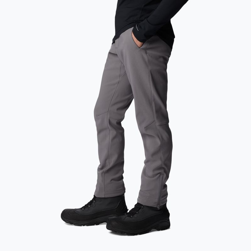 Columbia Passo Alto III Heat city pantaloni softshell da uomo grigio 3