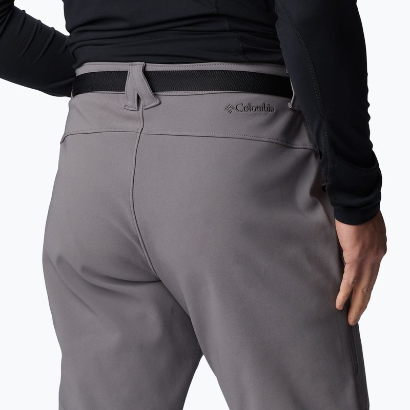 Columbia Passo Alto III Heat city pantaloni softshell da uomo grigio 5
