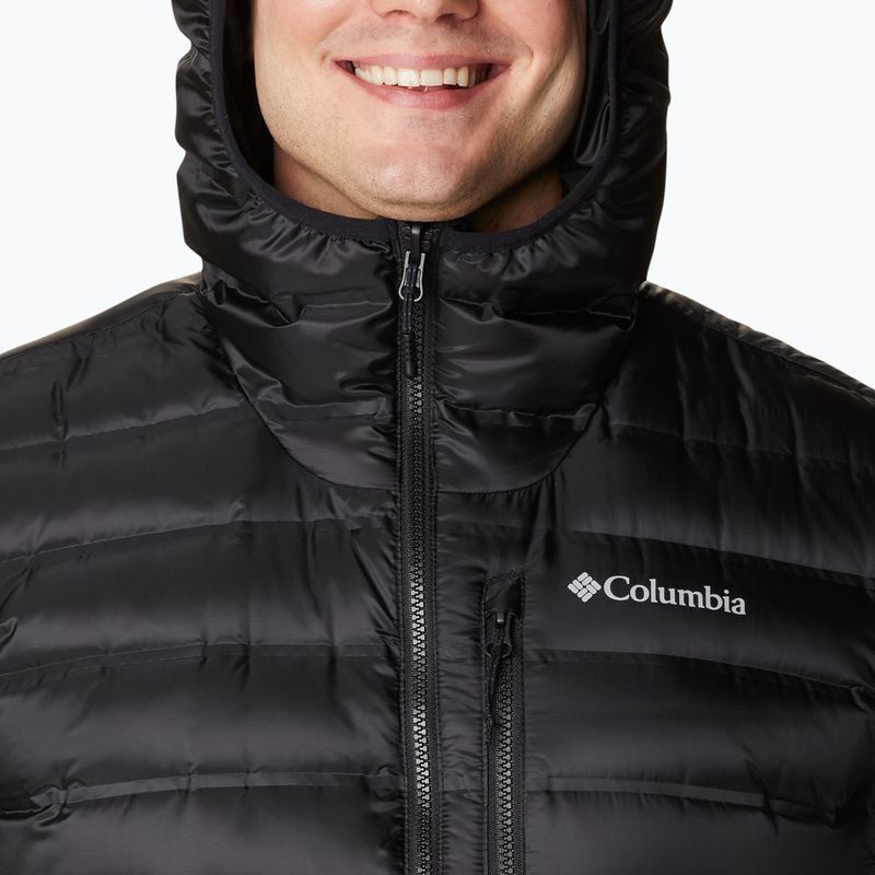 Piumino Columbia Pebble Peak Uomo con cappuccio nero 12