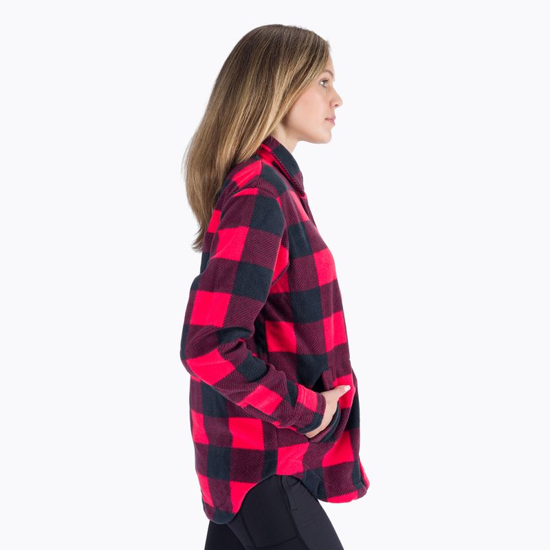 Camicia Columbia Benton Springs da donna con stampa a giglio rosso 2