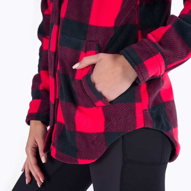 Camicia Columbia Benton Springs da donna con stampa a giglio rosso 5