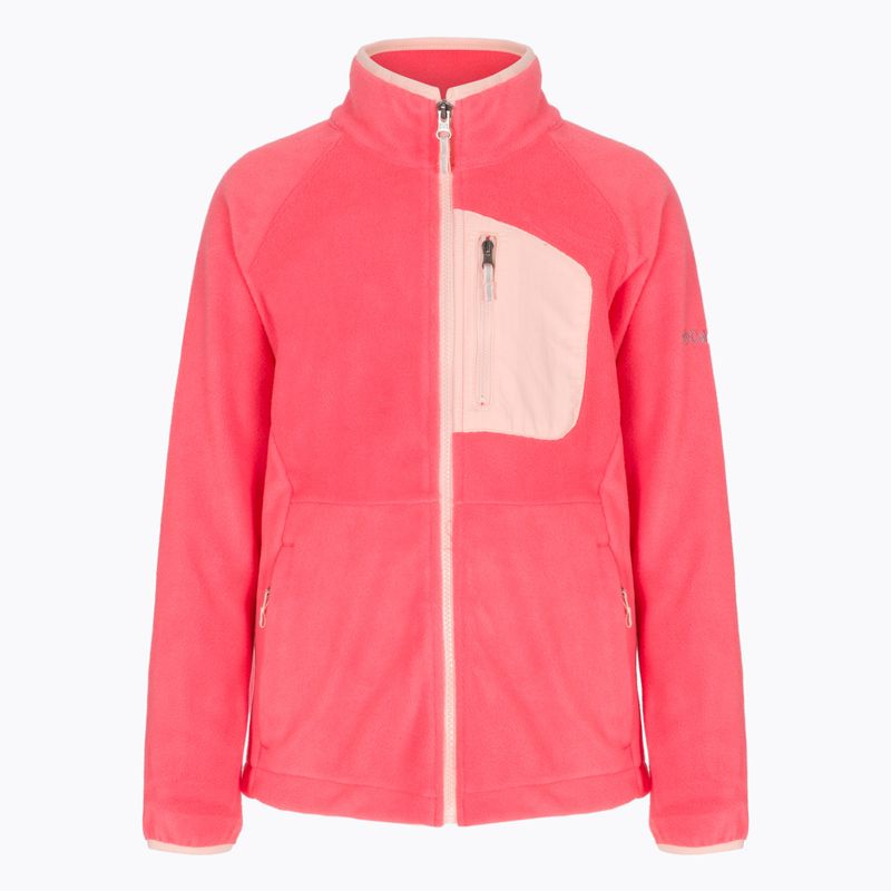 Felpa in pile Columbia Fast Trek III Full Zip da bambino rosa blush/peach blossom