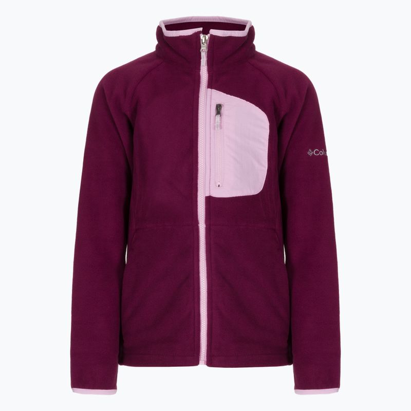 Felpa in pile Columbia Fast Trek III Full Zip per bambini marionberry/aura