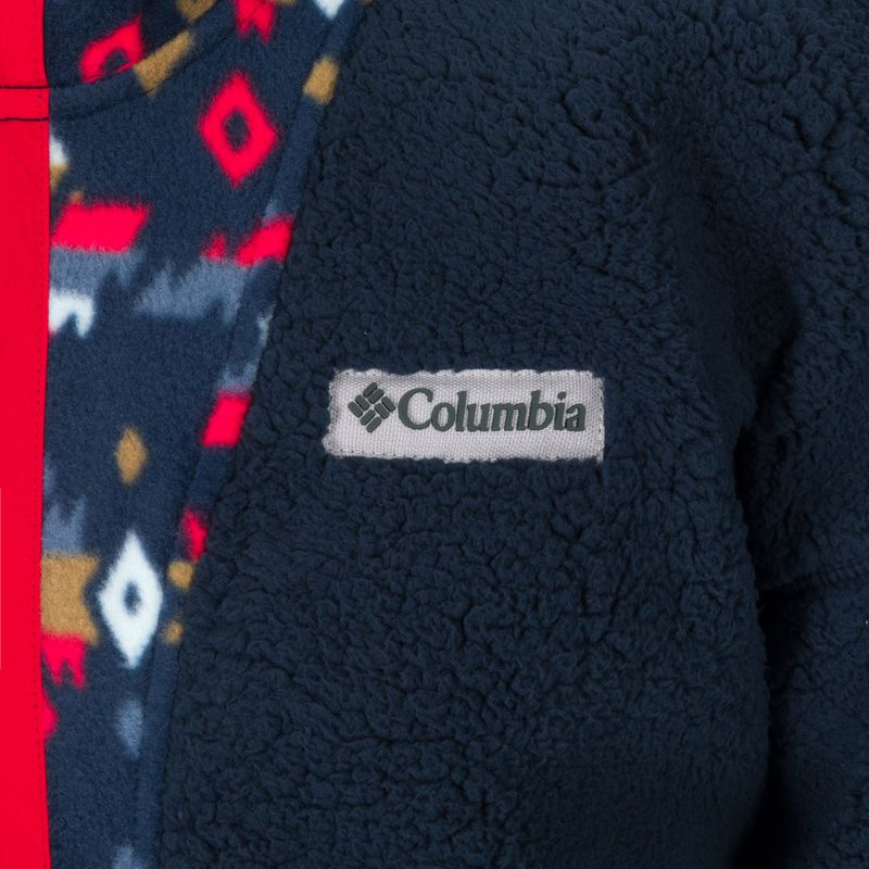 Felpa Columbia Backbowl Sherpa in pile coll navy/coll navy stampa rocky mtn da uomo 9