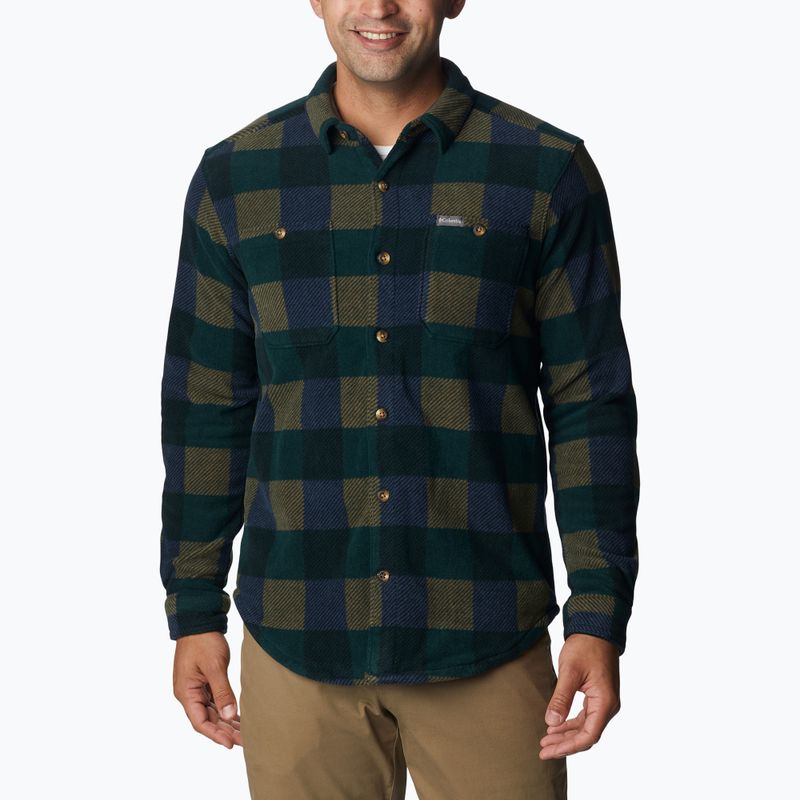 Columbia uomo Flare Gun Fleece, camicia a quadri multi abete rosso