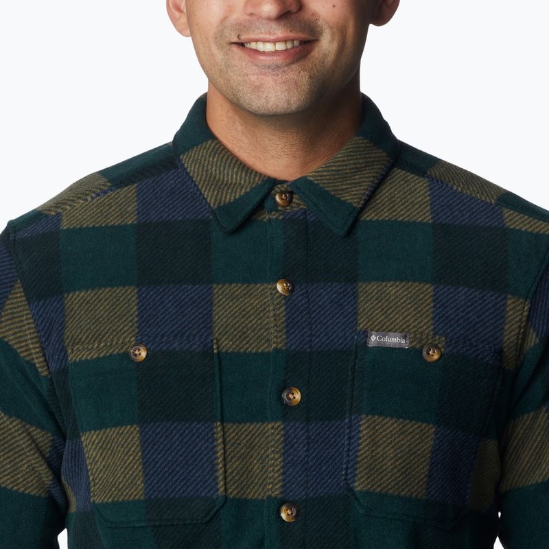 Columbia uomo Flare Gun Fleece, camicia a quadri multi abete rosso 5