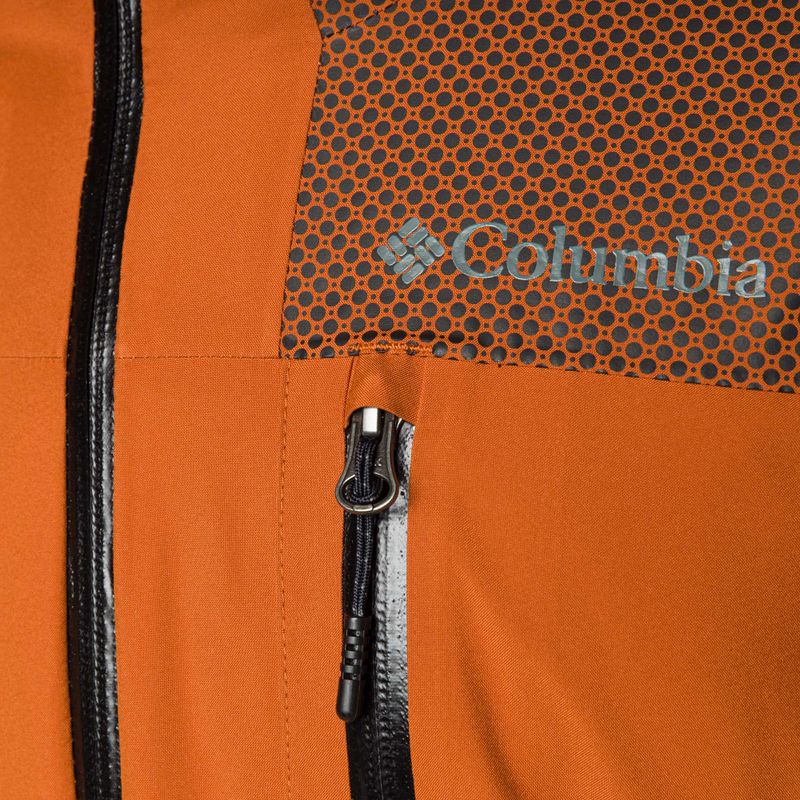 Columbia Snow Slab Black Dot giacca da sci da uomo in rame caldo/rame caldo con bd 3