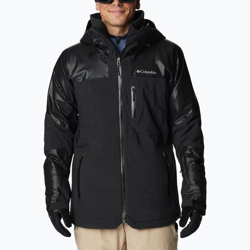 Giacca da sci Columbia Snow Slab Black Dot nera da uomo 5