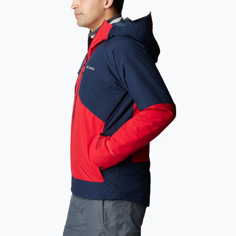 Giacca da sci Columbia Centerport II uomo mountain red/collegiate navy 2