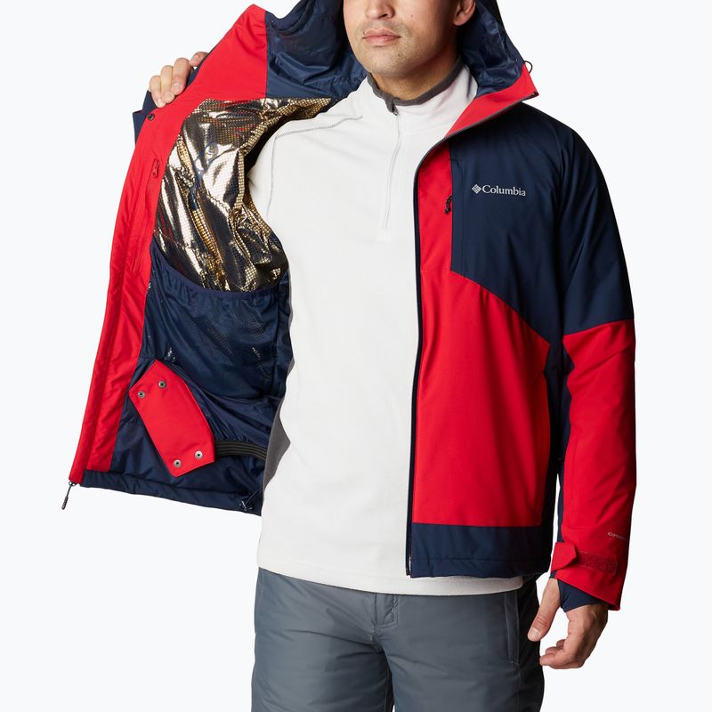 Giacca da sci Columbia Centerport II uomo mountain red/collegiate navy 4