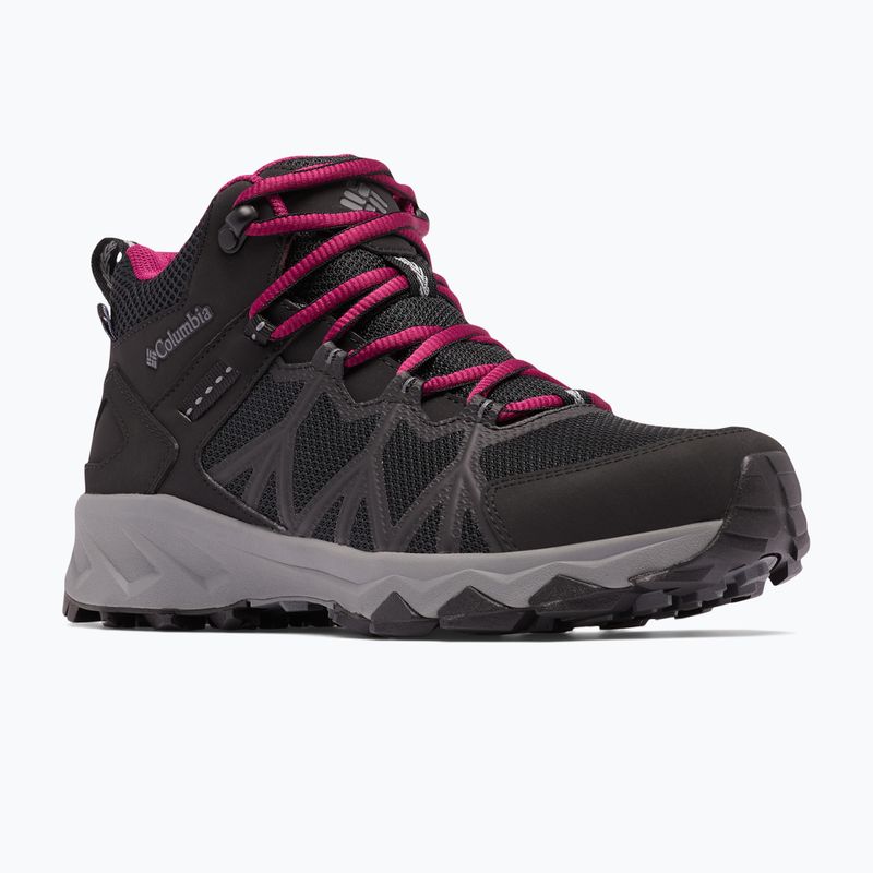 Stivali da trekking da donna Columbia Peakfreak II Mid Outdry nero/grigio acciaio 11