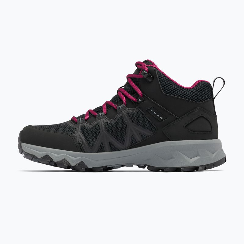 Stivali da trekking da donna Columbia Peakfreak II Mid Outdry nero/grigio acciaio 13