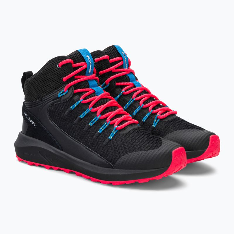Stivali da trekking da donna Columbia Trailstorm Mid Wp nero/bianco 4