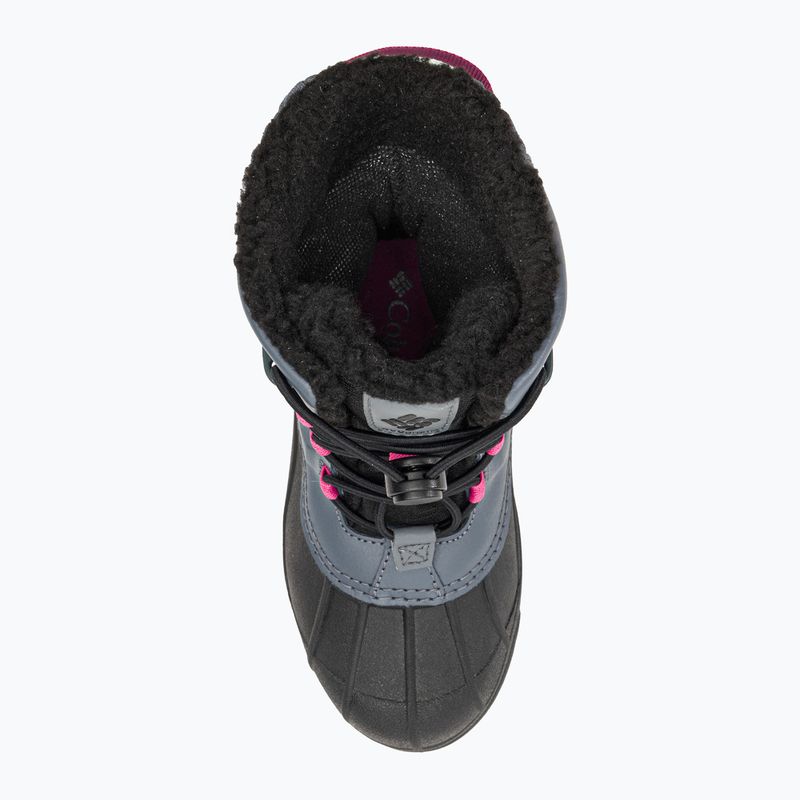 Columbia Bugaboot Celsius Stivali da neve per bambini grafite/fucsia selvatico 6