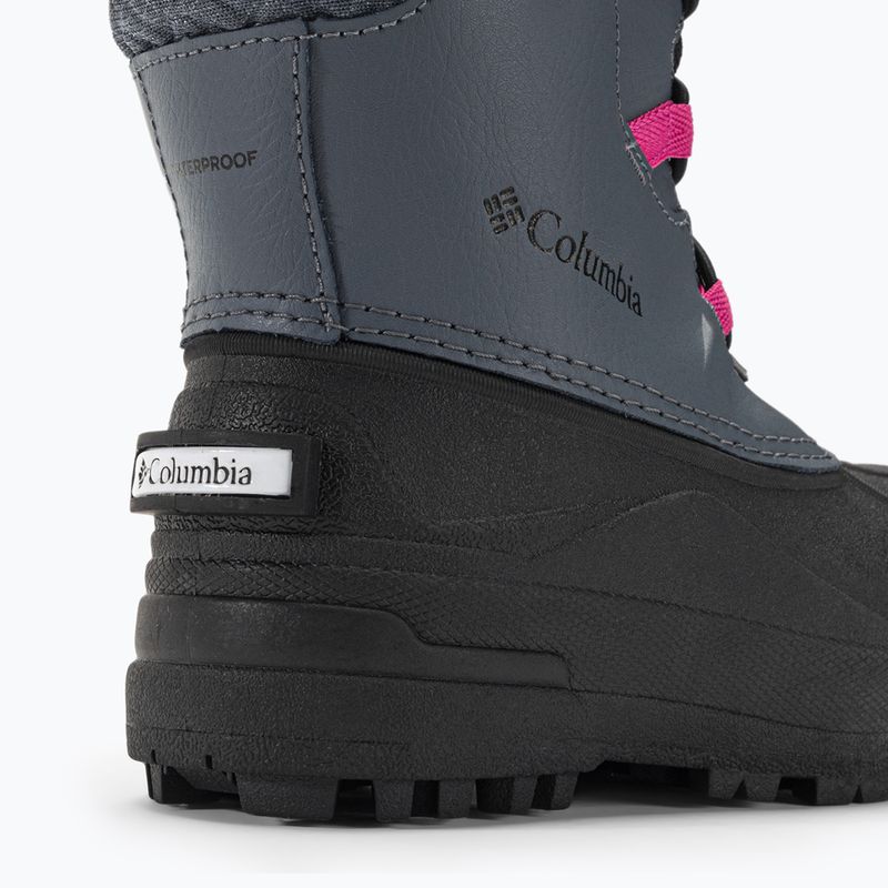 Columbia Bugaboot Celsius Stivali da neve per bambini grafite/fucsia selvatico 9