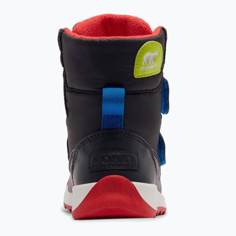 Sorel Whitney II Strap WP jet/poppy red junior stivali da neve 9
