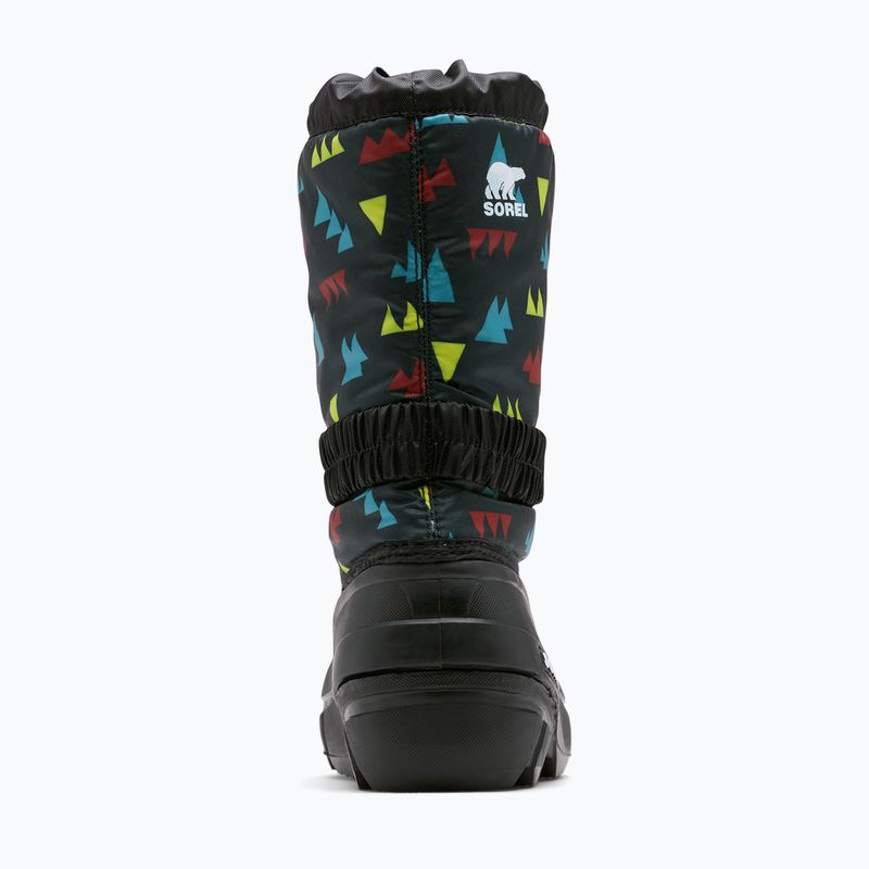 Sorel Flurry Print Boys stivali da neve junior nero/nero 10
