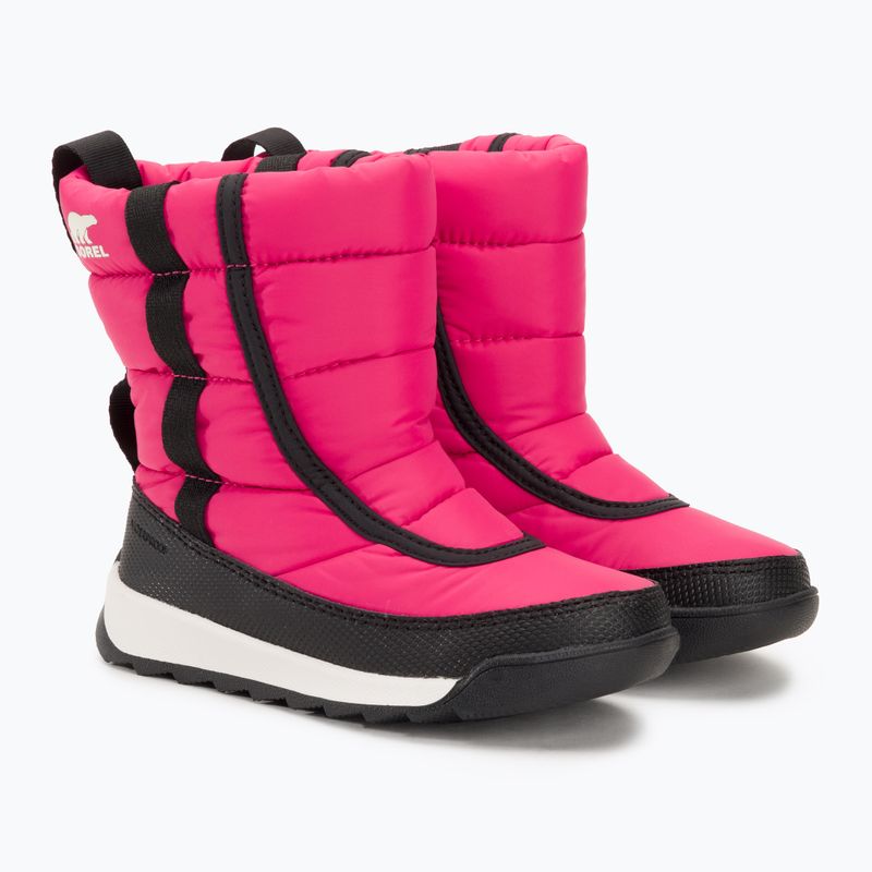 Sorel Outh Whitney II Puffy Mid stivali da neve per bambini rosa cactus/nero 4