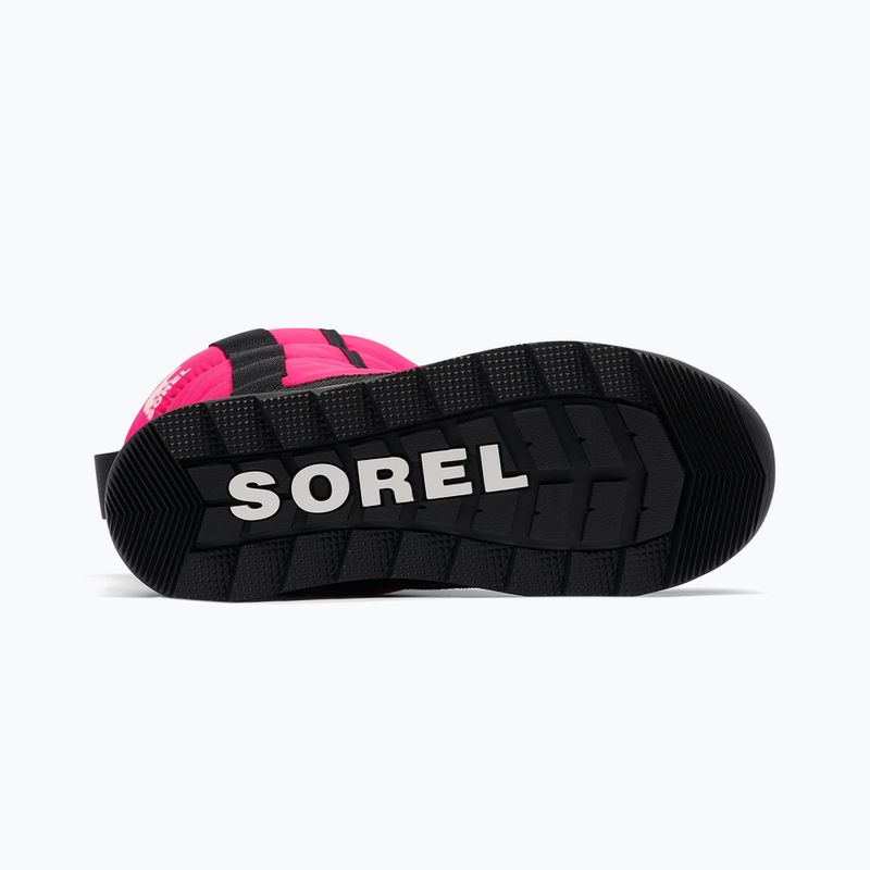 Sorel Outh Whitney II Puffy Mid junior stivali da neve rosa cactus/nero 12
