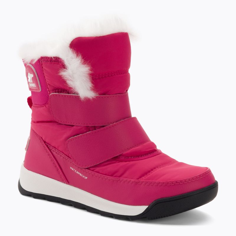 Sorel Whitney II Strap WP junior stivali da neve rosa cactus/nero