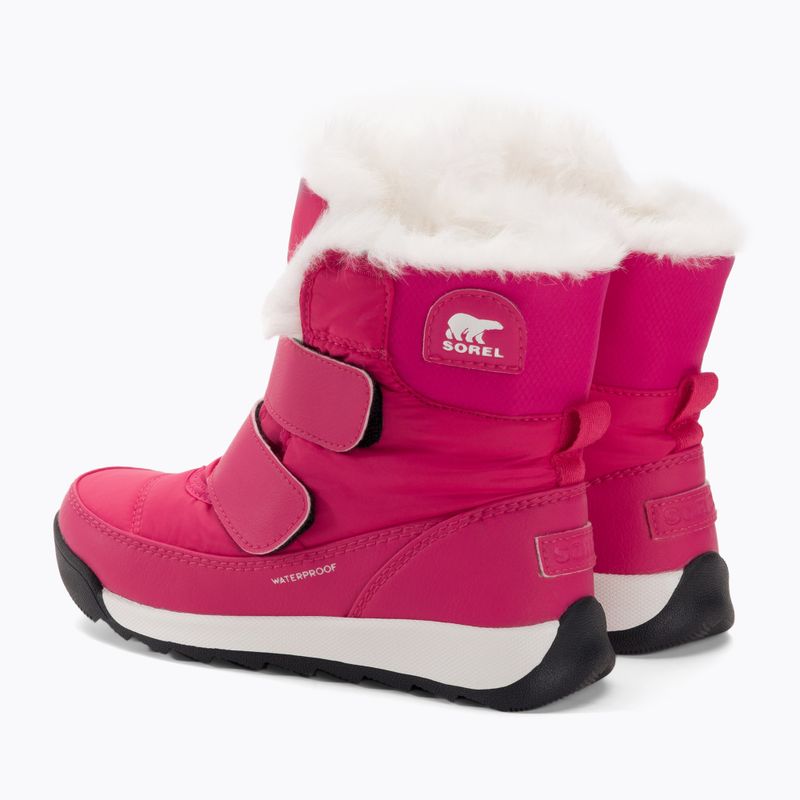 Sorel Whitney II Strap WP junior stivali da neve rosa cactus/nero 3