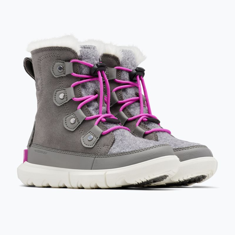 Sorel Sorel Explorer Lace cava/lavanda brillante stivali da neve junior 9