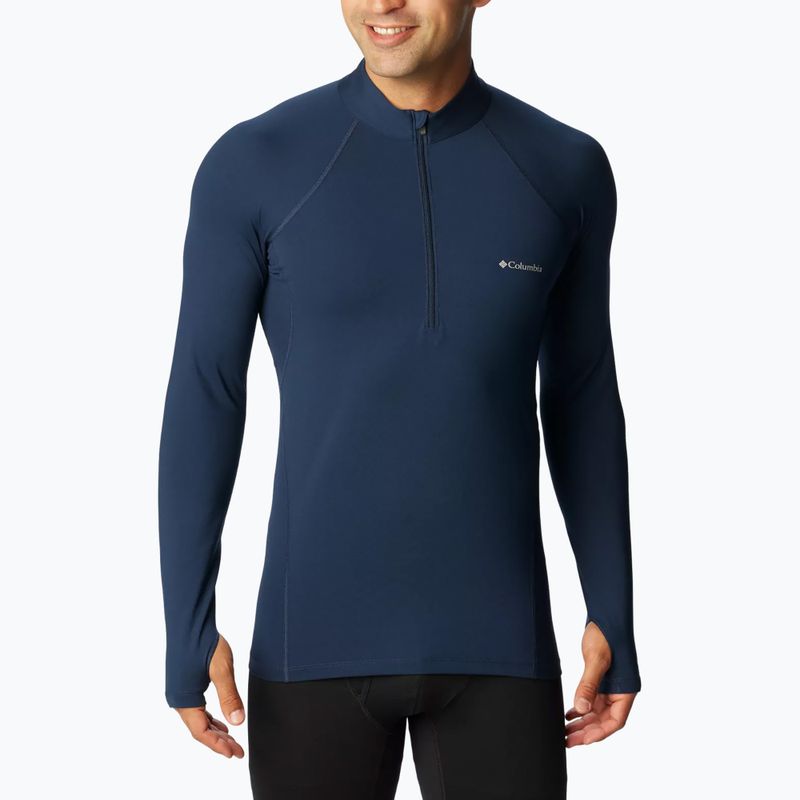 Columbia Midweight Stretch termica a manica lunga da uomo collegiale navy