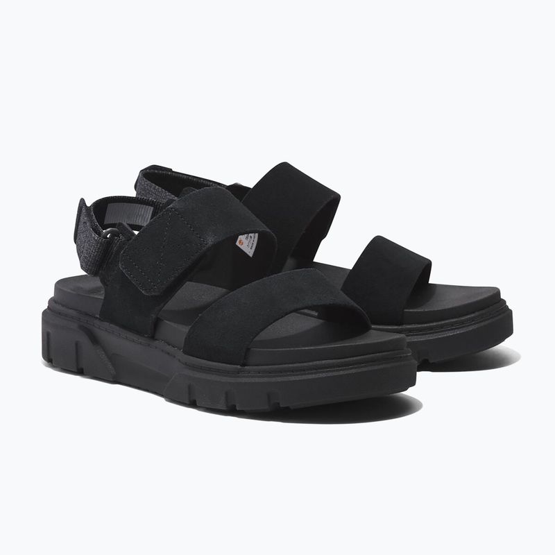 Sandali Timberland donna Greyfield 2 Strap in pelle scamosciata nera 11