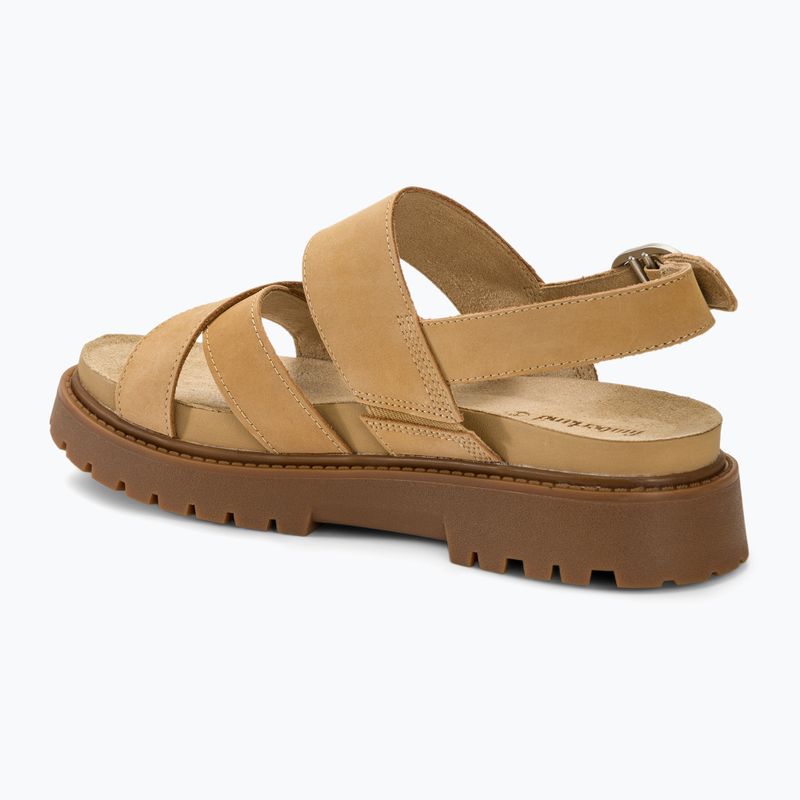 Timberland Clairemont Way sandali da donna in nabuk beige medio 3