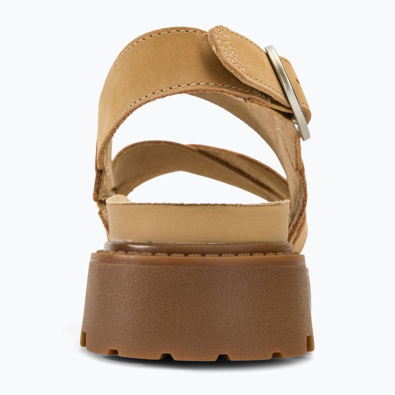 Timberland Clairemont Way sandali da donna in nabuk beige medio 6
