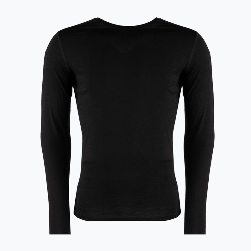 Smartwool Merino 150 Baselayer da uomo in scatola manica lunga termica nera