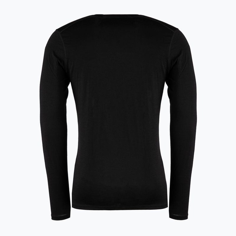 Smartwool Merino 150 Baselayer da uomo in scatola manica lunga termica nera 2