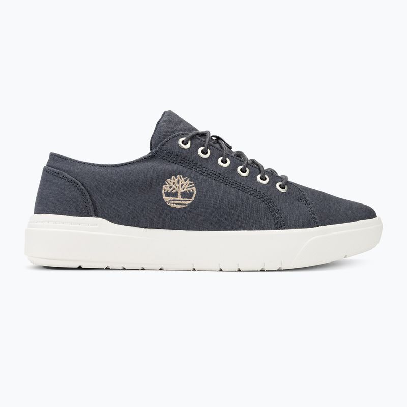 Scarpe da ginnastica da uomo Timberland Seneca Bay Low Lace in tela blu scuro 2