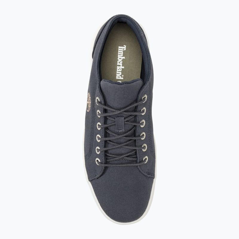 Scarpe da ginnastica da uomo Timberland Seneca Bay Low Lace in tela blu scuro 5