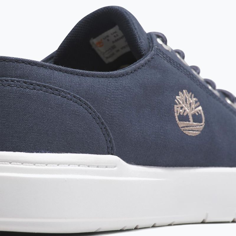 Scarpe da ginnastica da uomo Timberland Seneca Bay Low Lace in tela blu scuro 8