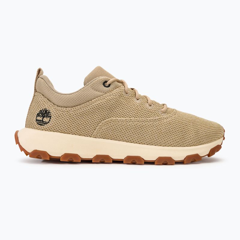 Timberland Uomo Winsor Park Low Lace scarpe in maglia beige chiaro 2