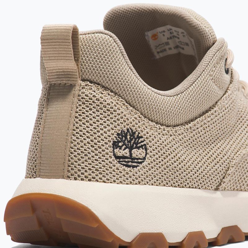 Timberland Uomo Winsor Park Low Lace scarpe in maglia beige chiaro 8