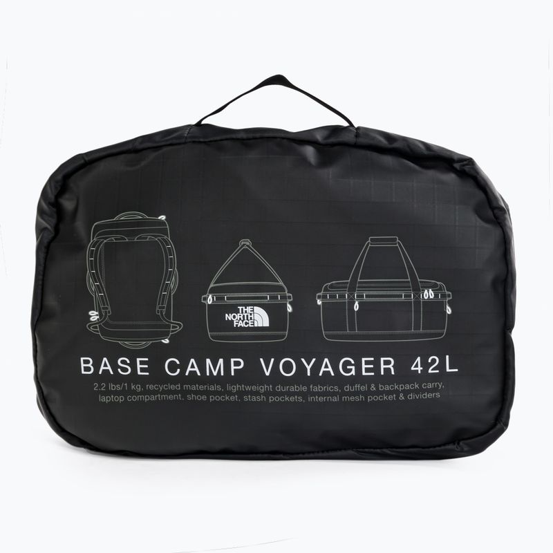 Borsa da viaggio The North Face Base Camp Voyager Duffel 42 l nero/bianco 7