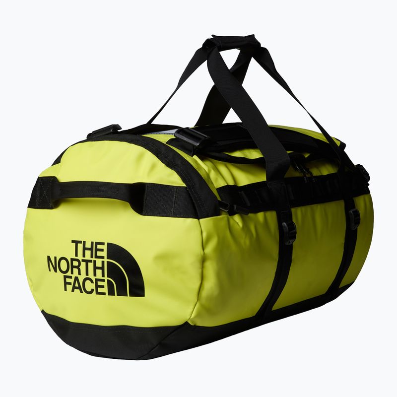 The North Face Base Camp Duffel M 71 l sulphur spring green/tnf black borsa da viaggio