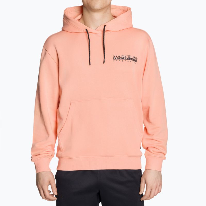 Felpa Napapijri B-Boyd H rosa salmone da uomo 2