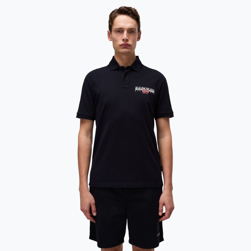 Polo da uomo Napapijri E-Aylmer nero 041