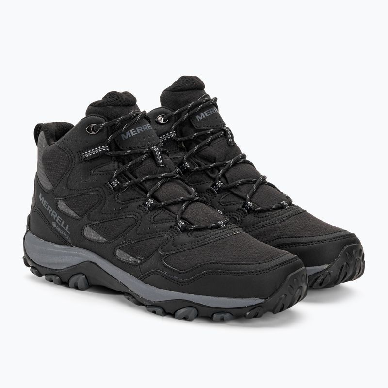 Scarpe da trekking da uomo Merrell West Rim Sport Mid GTX nero 4