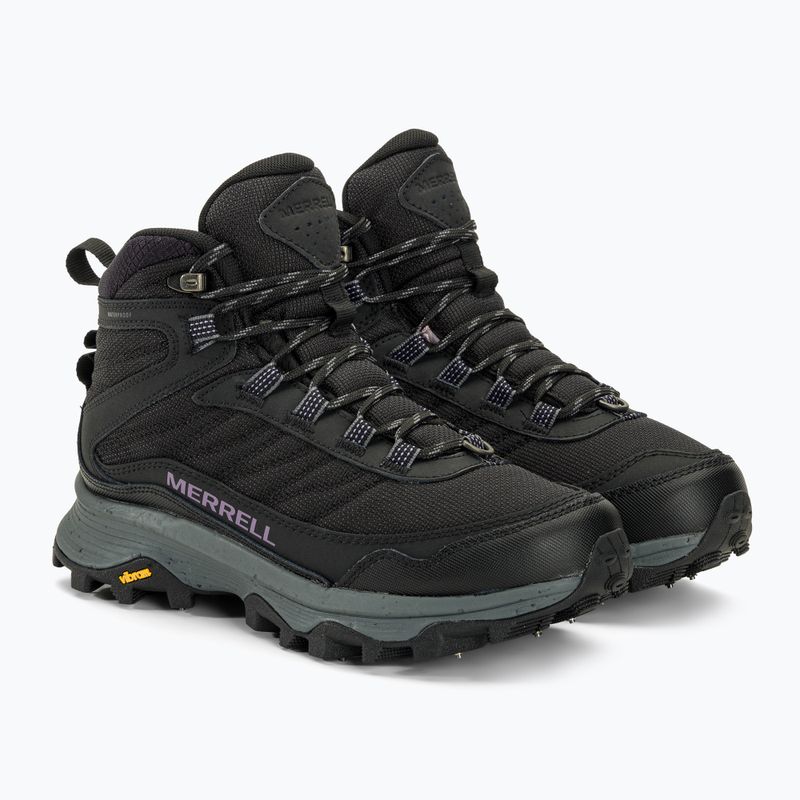 Scarpe da trekking da donna Merrell Moab Speed Thermo Spike Mid WP nero 4