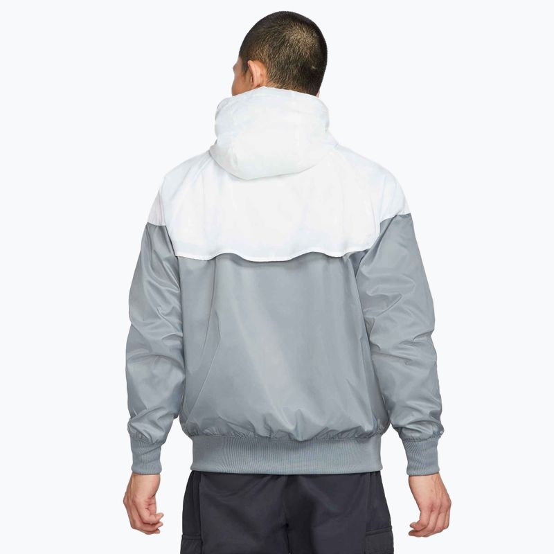 Giacca Nike Sportswear Windrunner uomo grigio fumo/bianco/grigio fumo/nero 3