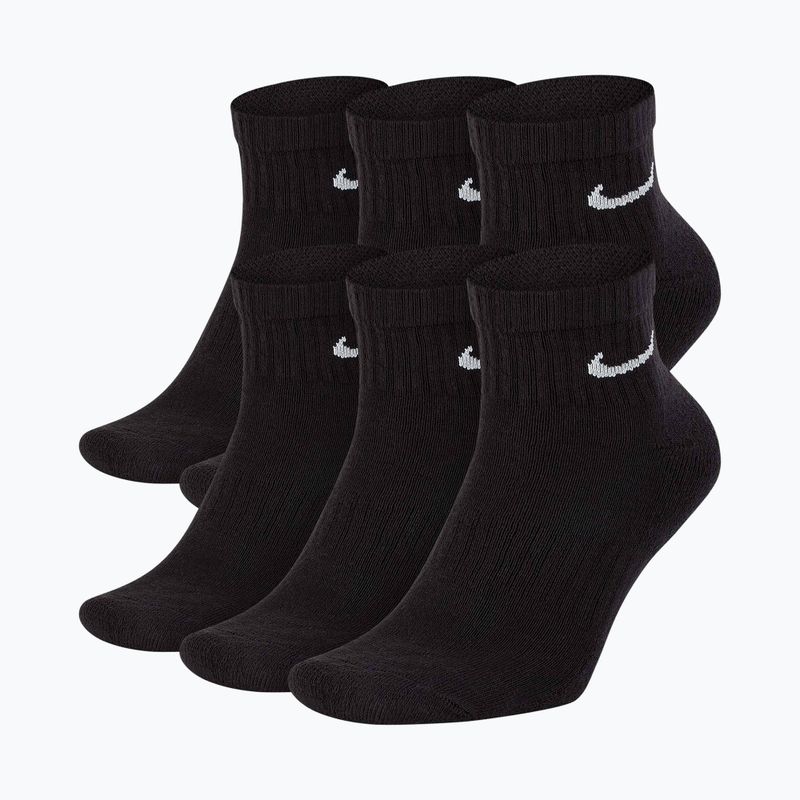 Calze Nike Everyday Cushioned 6 paia bianco/nero