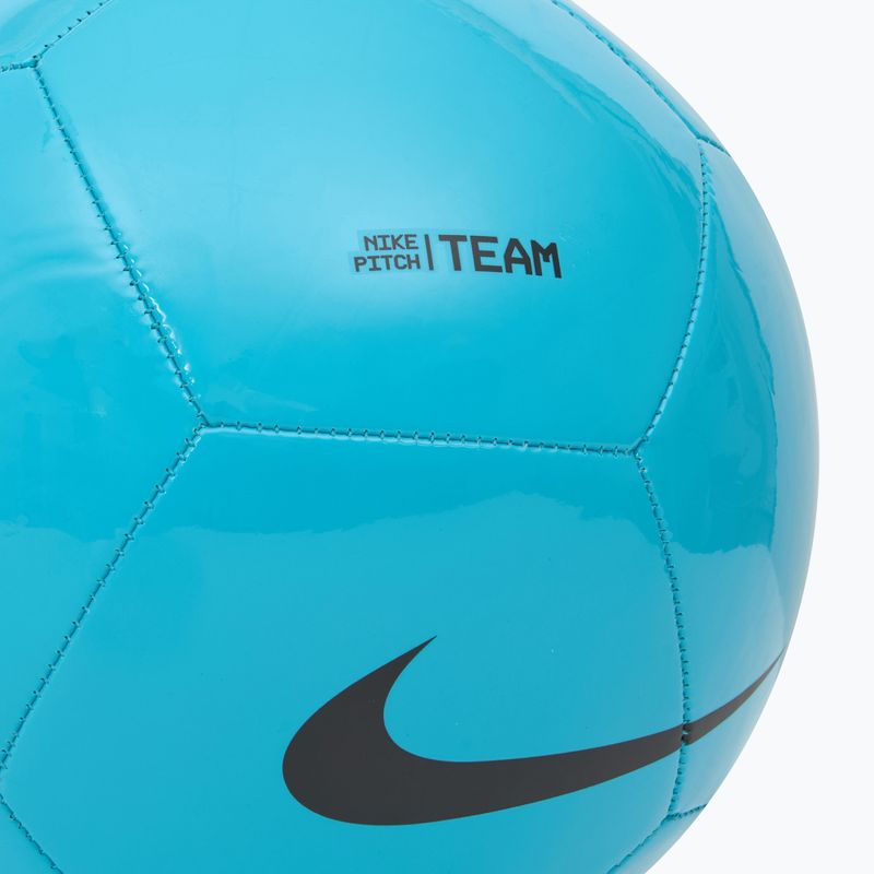 Pallone da calcio Nike Pitch Team calcio dimensioni 5 blu fury / nero 3