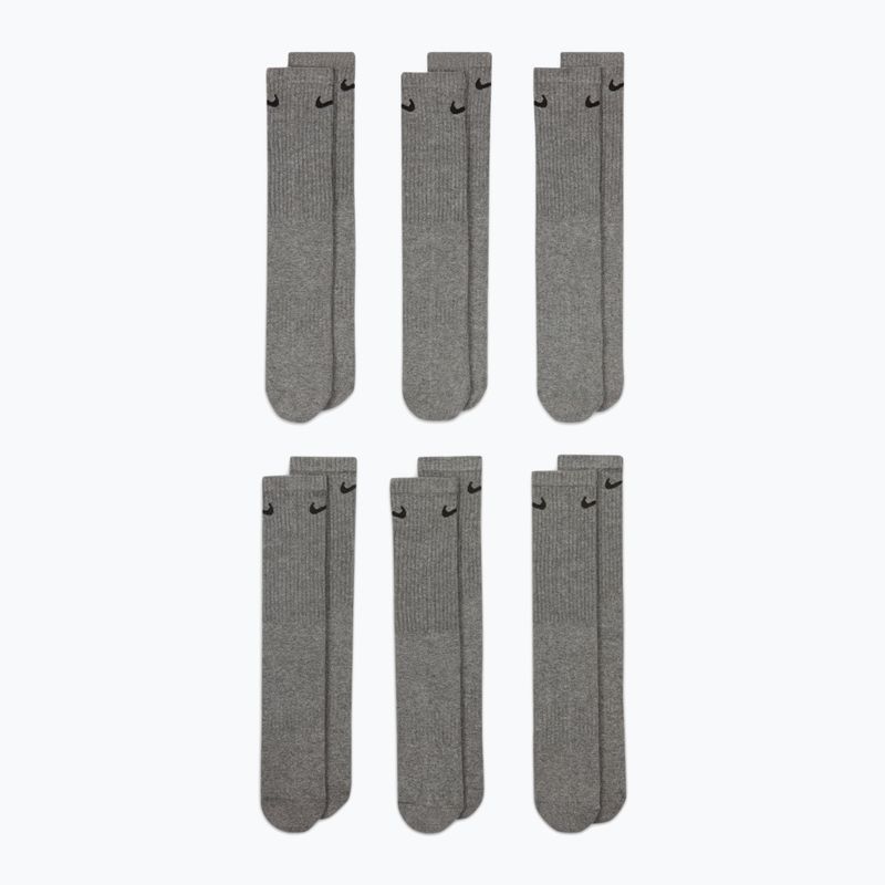 Skarpety Nike Everyday Cushioned 6 par carbon heather/black