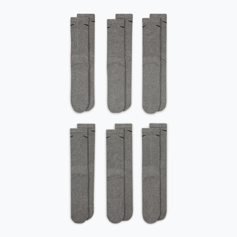 Calzini Nike Everyday Cushioned 6 paia carbon heather/black 2