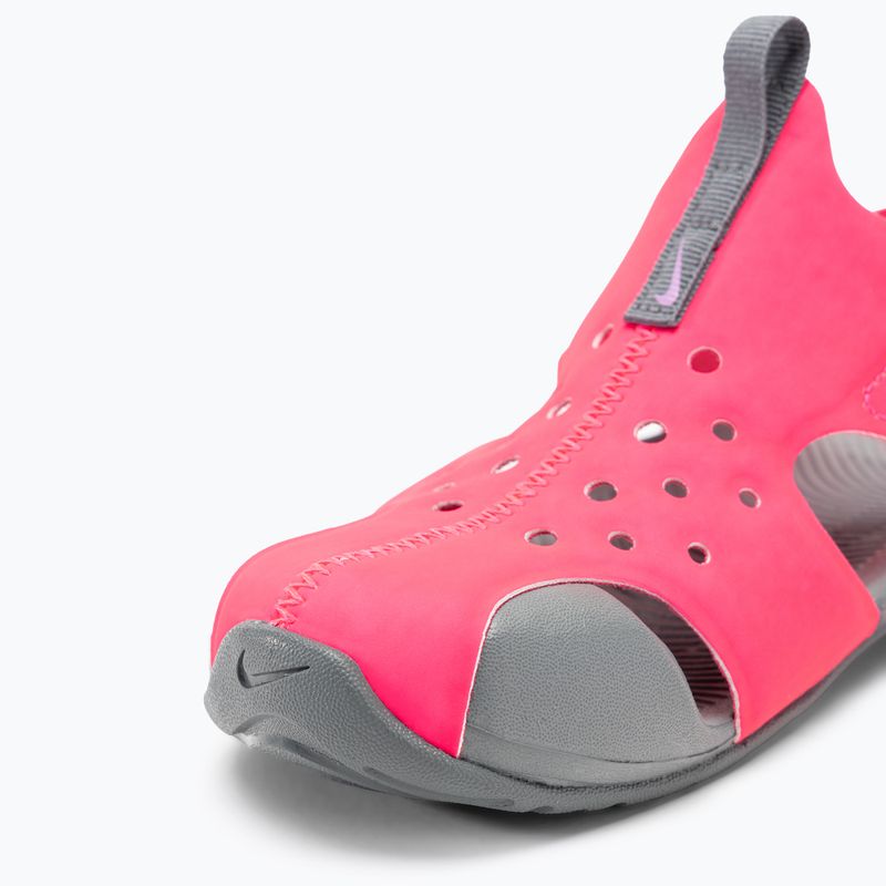 Nike Sunray Protect 2, sandali per bambini, iper rosa/grigio fumo/fuchsia glow 7