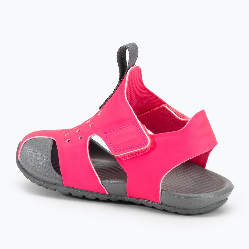 Nike Sunray Protect 2, sandali per bambini, iper rosa/grigio fumo/fuchsia glow 3